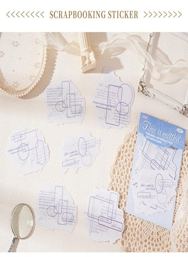 SAMVARDHAN Vintage Label & Ticket PET Stickers Set (60+ Pcs) | Retro Postmark, Frame & Note Stickers | Journaling, Scrapbooking & Planner Decoration - Image 5
